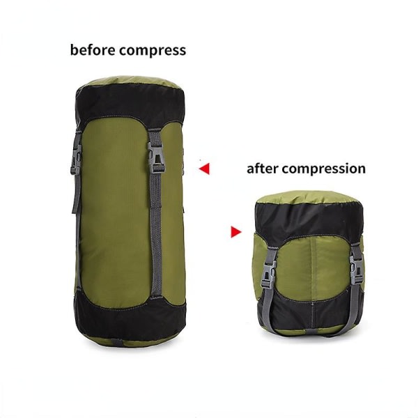 Camping Sovsäck Förvaringspåse Utomhusförvaring Kompressionspåse Packa Ner Bomullssovsäck Resor Diverse Påse Dra åt Påsen M2