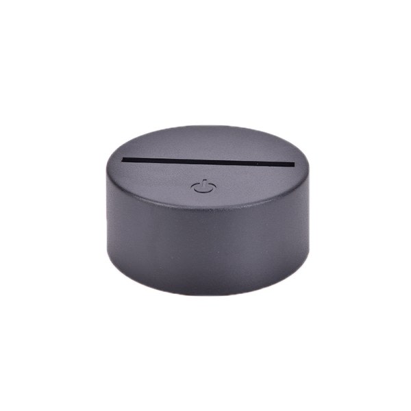 USB-kaapeli kosketuslamppu jalusta 3D LED-yövalolle 7-väri valot musta Black