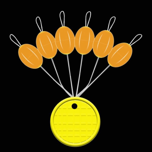 Fiskestoppare i Gummi, Luminous Space Bean - 10 LUMINOUS-10