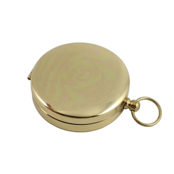 Högkvalitativ Camping Vandringsficka Mässing Gyllene Kompass Portabl gold one size gold one size