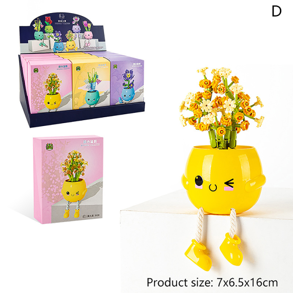 Blomsterbuketter Blomster Med Vase 3D Model Hjemmeindretning Bui D one size D one size