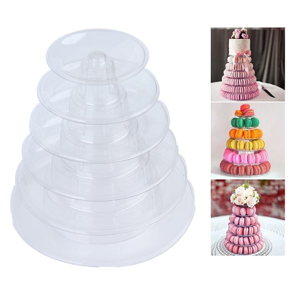 6-nivåer aron Display Stand Cupcake Tower Rack Stand Fack For We one size