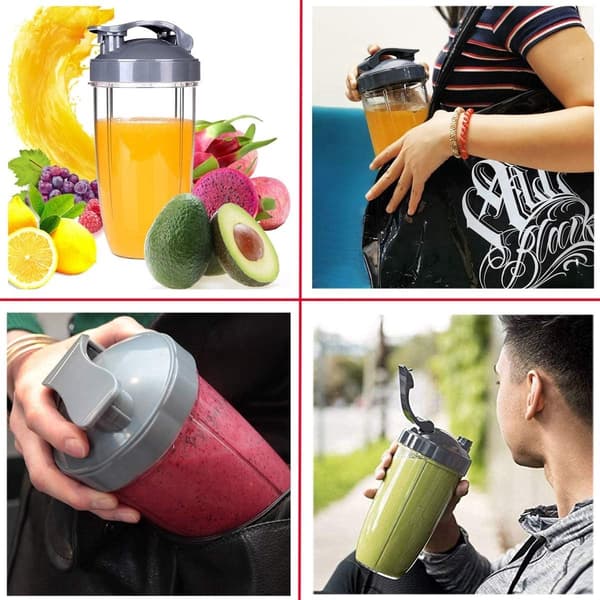 Blenderkopp och bladbytesats, 32 oz stor kopp med lock, passar NutriBullet 600w/900w