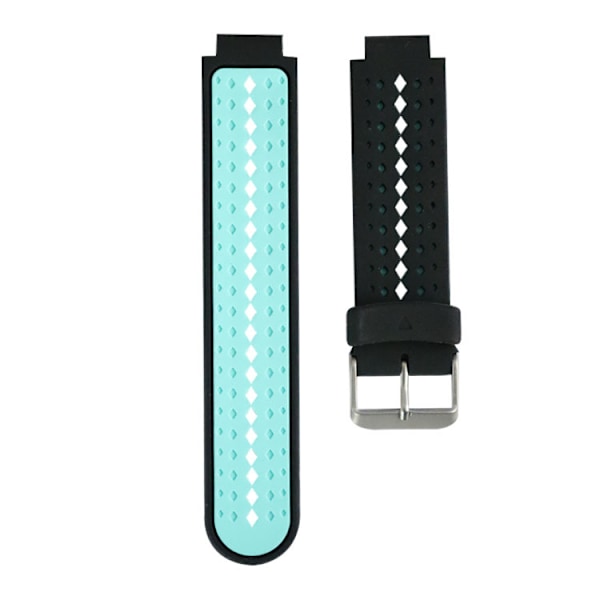 To-farvet silikonearmbånd til Garmin Forerunner 220 230 235 630 620 735 Lime & Black