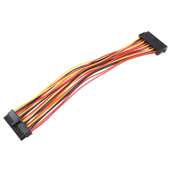 24-pin ATX hann til hun strømkabelforlengelse intern PC PSU TW strømkabel 30cm 1 stk