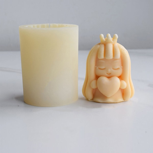 Mini 3D djurhartsform sjöjungfrur rävar flicka epoxihartsform silikon tårtdekorationsform DIY aromaterapihantverk null - C