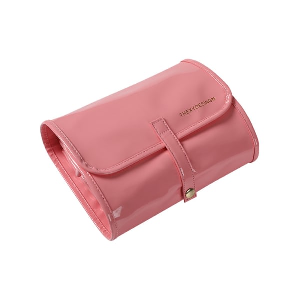 Multifunksjonell kosmetisk väska lagringsväska Avtagbar rese-toalettväska med stor kapasitet (rosa)