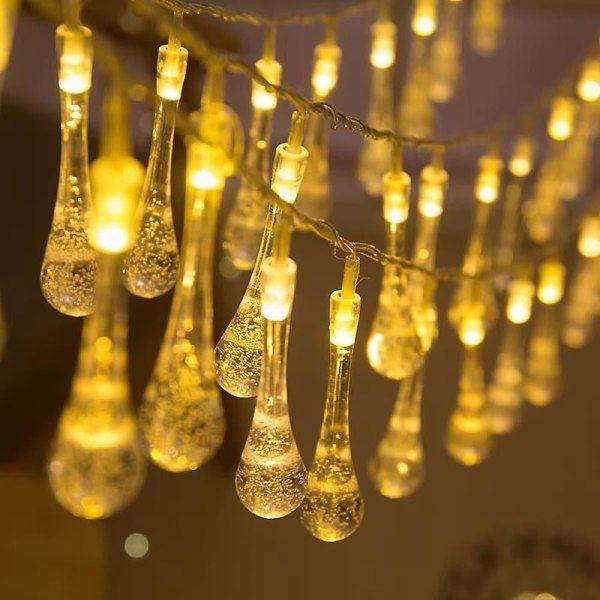 Utomhus Solar String Light 6,5m 30led Solar Bulb Fairy Lights