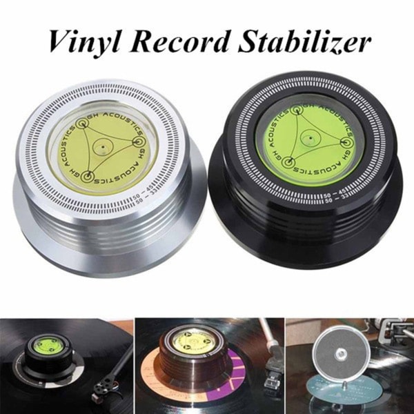 Metal Record Clamp Lp Disc Stabilisator Skivspelare Rose gold