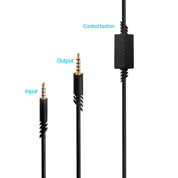 Aux-kabel högtalarkabel 3,5 mm jack ljudkabel för Astro A10 A40 A50 G233 Gaming