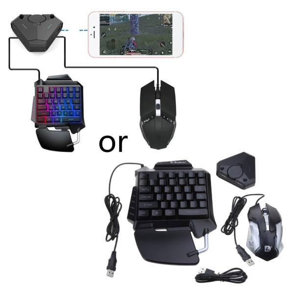 Gamepad til Pubg Mobile Bluetooth Kompatibel Mobilspil Controller Professionel Gaming Tastatur Mus Konverter Gaming null - 1