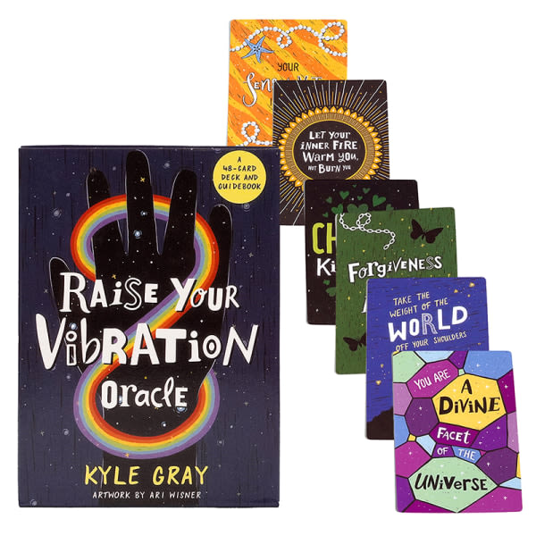 Höj ditt Vibrations Oracle Card Tarot Divination Deck Family P En storlek A one size