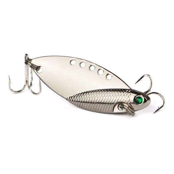 Kala-uistin Bass Fishing Spinner Blade ahvenen kalastukseen (12 kpl, kulta)