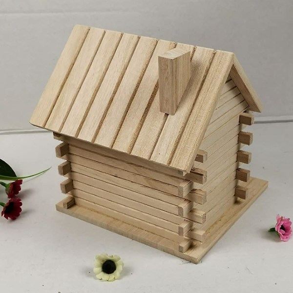 Puinen riippuva lintukodit BirdHouse ulkokäyttöön