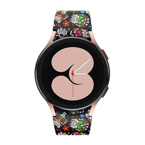 Silikoniranneke Samsung Galaxy Watch4 Classic 42mm/46mm/Watch4 Active 40mm/44mm Monivärinen, Monivärinen Multicolor, Multicoloured A Style A Samsung Galaxy Watch4