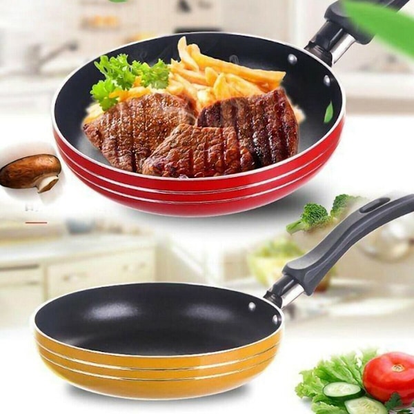 Mini Non-stick Äggpanna 1 st Frukoststekpanna Gjutjärnsgryta 18cm