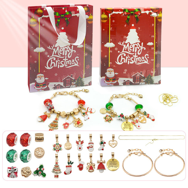 24 Countdown Kalender Advent Surprise Blind Box Julberlock Gold