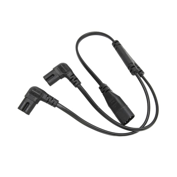 Dobbel C7 til IEC320 C8 Splitterkabel for LCD-skjerm, Skrivebordslampe, 100-250V 0.2