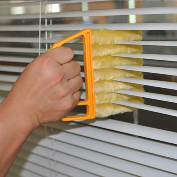 Blindbladsrengöringsduk Fönsterrengöringsborste Användbar Microfi Orange