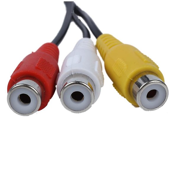 4-pinners S-video til 3 RCA hunn TV-adapter Laptop-kabel