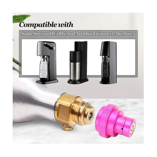 CO2 Snabbadapter för Duo-Quick Connect Qc, Art och Terra, Ersättning för CO2-Cylinder TR21-4 Hane