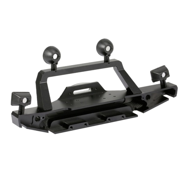 Bilchassi støtfangerdeler modelldeler RC modellsett Anti-kollisjonspansar metall laget for 1/10 larvebånd Titanium