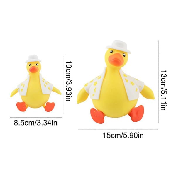 Stress Relief Legetøj Udklædningsand, Sjove Søde Elastiske Bløde Ande Squishy Legetøj Yellow