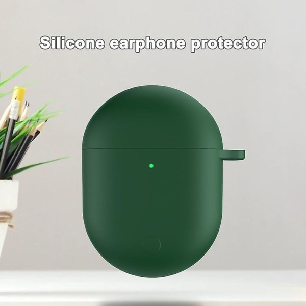 Dammtät, blekfri Bluetooth-kompatibel hörlursfodral med fjäderbelastad skyddshölje med spänne för Redmi Airdots 3 Pro Jikaix Red Red