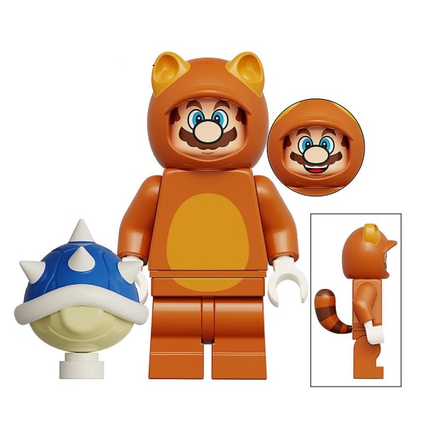 8 stk/ sæt Super Mario minifigurer samlede byggeklodser Legetøj Minifigur Samleobjekt Børn Fødselsdagsgave dekoration