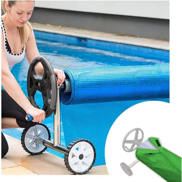 Vattentätt tyg Poolskyddsrulle, Inomhus Utomhus Poolskydd - 73076cm, Grön