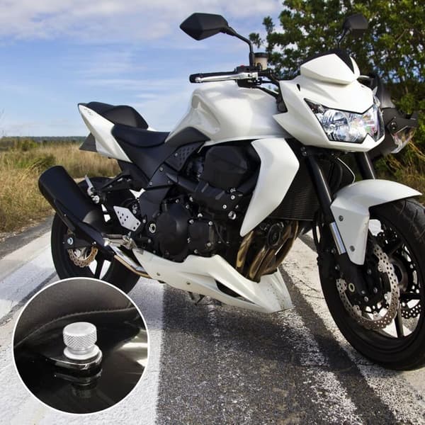Harley Davidson sätesmonteringsbultar muttrar set aluminium silver 1 set