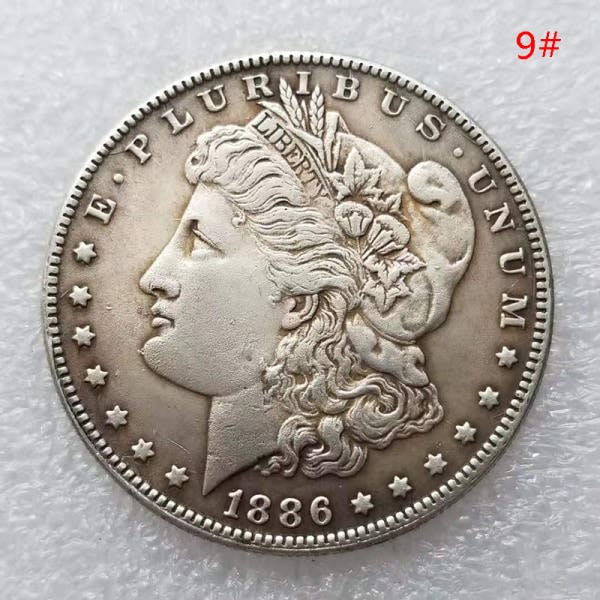 1:a 1878-1887 USA Morgan Silver Dollar $1 minnesmynt C 9 One size 9 One size