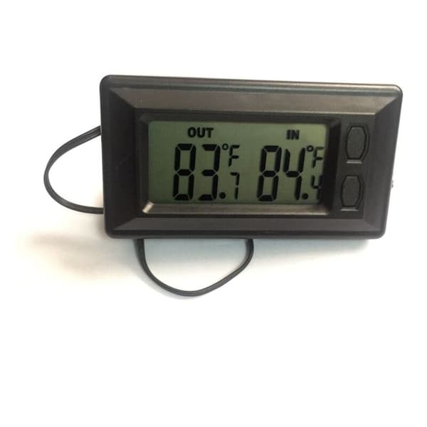 SHINING HOUSE Biltermometer Innendørs og Utendørs Termometer LCD Digitalt Display Termometer med Termometer