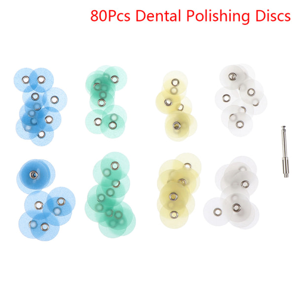80:a Finishing Dental Disc Polerremsor Dorn Hartsfyllning Vit one size