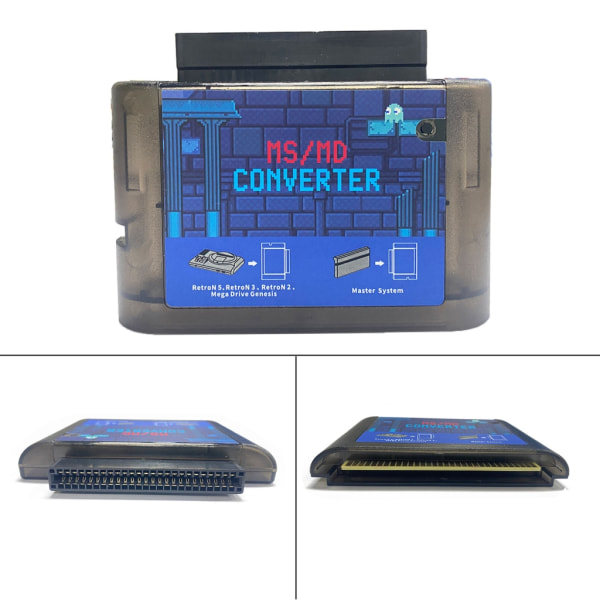 Passar för första/andra generationens 16-bitars videospelskonsoler Systemspel för bränning av kortspel Cartridge Converter Adapter