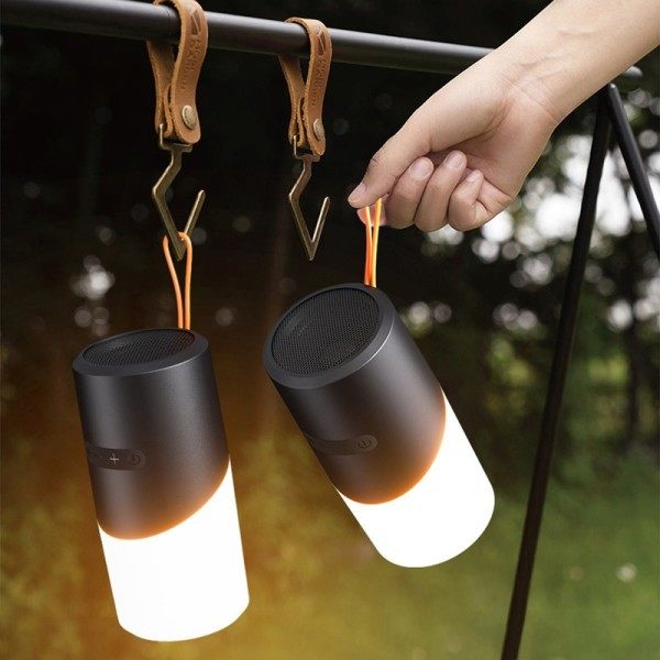 Vedenpitävä IPX5 Mini Portable RGB Light Speaker Bluetooth 5.3 W Musta