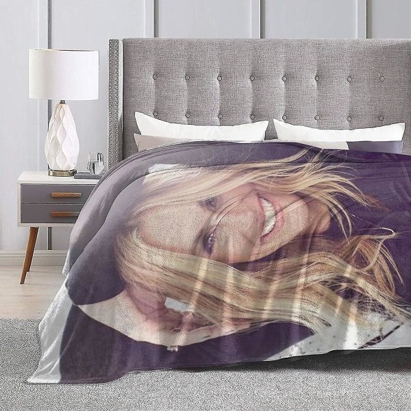 Julia Roberts filt Ultra blød flanelstæppe 3d- print Plysset plysstæppe Sengdekoration Sengetæppe til stuen Soveværelsesdekoration 50x40in 125x100cm