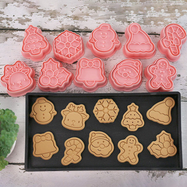 10st Jul Cookie ter Set Julbakning Snöflinga Biscu
