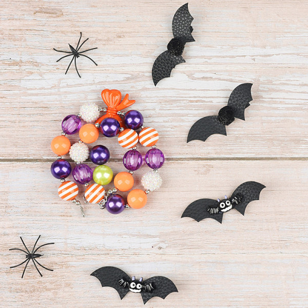 1 Pari Lepakko Halloween-juhlan koriste Barrette Pääkoriste Hiukset Cl A onesize A onesize