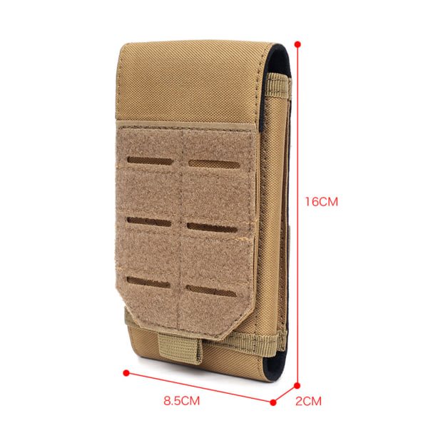 600D EDC Molle-väska utomhus mobiltelefon midjeväska västpaket mobilhållare camouflage