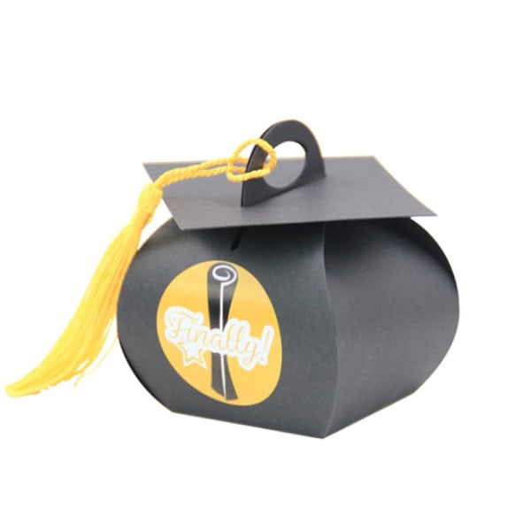 24 ST Bachelor Hat Cap Form påse Candy Box Graduation Celebrati