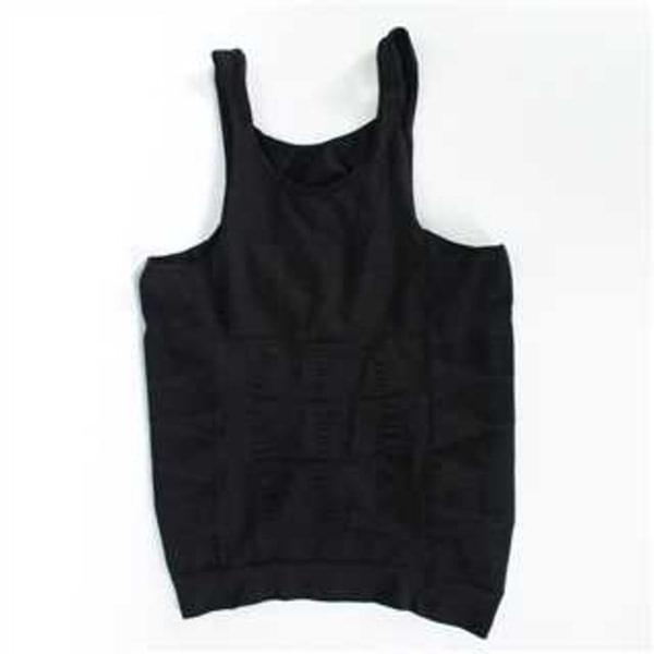 CDQ Herrarnas Tanktop Muskeltröja Gym Tröja Ärmlös Tröja Svart XLCDQ