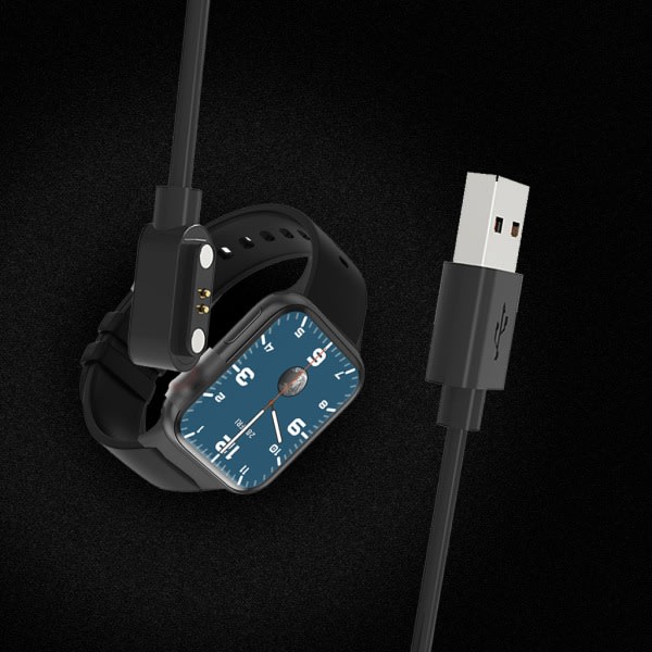 USB kabelladdare för HW12 HW16 för Smart Watch -ersättning 2-stifts magnetisk USB -laddning