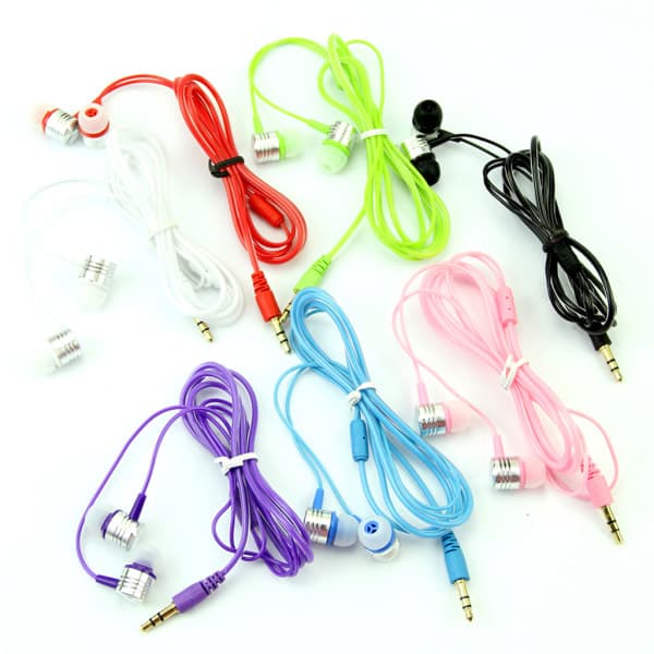 3,5 mm In-Ear Øretelefoner Headset Hovedtelefoner Til Telefon MP3 Til iPod PC Sort