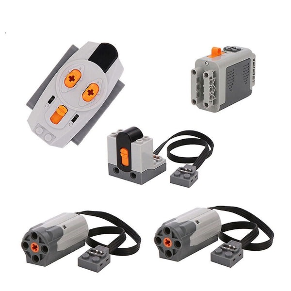 5st Power Functions M Motor Batteri Ir Remote Receiver Set Robot Technic Parts Ny (xiatian)