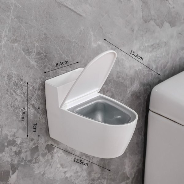 Kreativ Toiletaskebæger Askfat Toalett Askfat VIT hvid