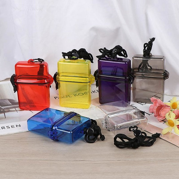 1. Utomhus Vanntett Lomme Nøkkel Penger Etui Holder Etui Gul Yellow