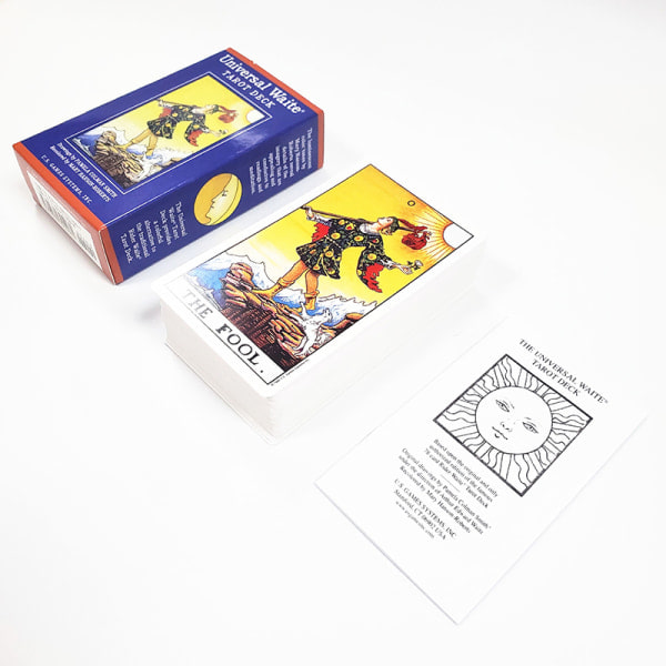 12*7 cm suurikokoinen tarot-kortti, vaalea väri, ritari-tarot-prisma, monivärinen A7 Multicolor A7