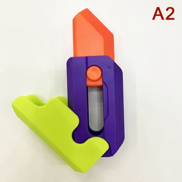 3D Print Gravity Cub Jump Liten Rädisa Morot Mini Modell Decom Blå one size Blue one size