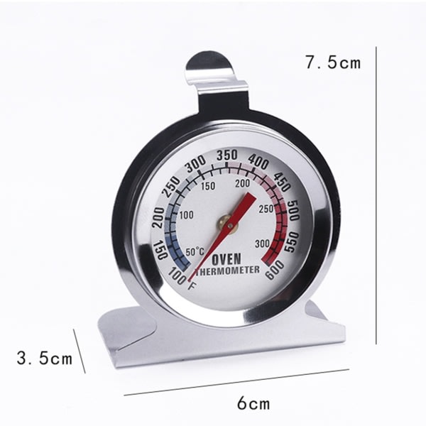 Rostfritt stål Köksugn Termometer Mat Bröd Hushållsgods Ugn Kokkärl Temperaturmätare Matlagning Köksverktyg